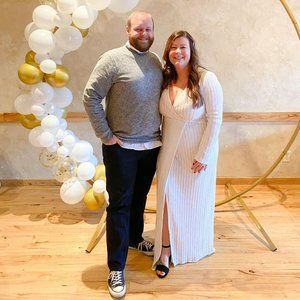 Lulus White Sequin Long Sleeve Maxi Dress Sz XL ✨Love Lasts Forever✨